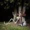 Halloween Skeleton Decorations, 36in/3ft Plastic Full Body with Movable Joints Skeleton for Halloween Party Prop Graveyard Haunted House Decorations